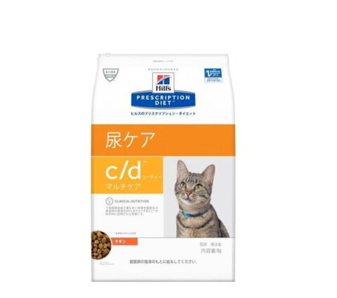 [療法食] Hills ヒルズ 猫用 c/d マルチケア ドライ チキン 4kg