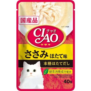 Rakuten - ◇いなばペットフード CIAO パウチ ささみ ほたて味 40g
