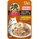 ◇いなばペットフード CIAO 焼かつおディナー ほたて貝柱入り 本格だし味 50g