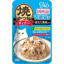 ◇いなばペットフード CIAO 焼かつおディナー 高齢猫用 ほたて貝柱入り 50g