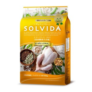 ☆SOLVIDA ソルビダ グレインフリー チキン 室内飼育子犬用 900g