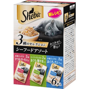 Rakuten - ◇マースジャパン シーバ リッチ シーフードアソート 35g×6袋パック