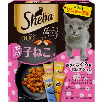乐天商城 - ◇マースジャパン シーバ デュオ 12ヶ月までの子ねこ用 香りのまぐろ味セレクション 200g