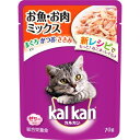 ◇マースジャパン カルカン パウチ 1歳から お魚・お肉ミックス まぐろ・かつお・ささみ入り 70g