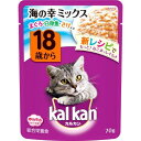 ◇マースジャパン カルカン パウチ 18歳から 海の幸ミックス まぐろ・白身魚・さけ入り 70g