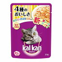 ◇マースジャパン カルカン パウチ 4種のおいしさ まぐろ・たい・かにかま・ささみ入り 70g