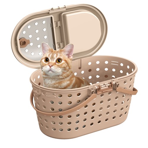 マルカン 猫ちゃん専用お出掛けキャリー キティキャリー ブラウン CT-326