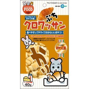 食べやすいプチサイズ。小動物が大好きなチーズとミルクをパン生地に練り込んだスナックです。 容量：40g 対象動物：リス、ハムスター、うさぎなどの小動物