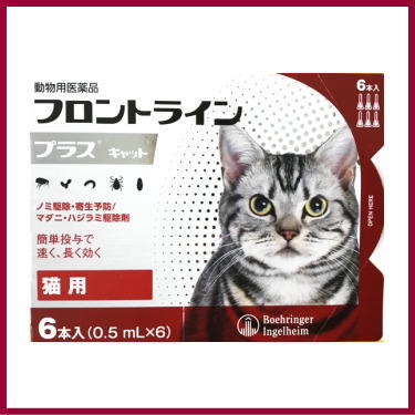 [動物用医薬品 猫用] フロントラインプラス キャット 6本入 (0.5mL×6)