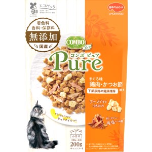 Rakuten - ◇日本ペットフード コンボ ピュア キャット まぐろ味・鶏肉・かつお節添え 200g