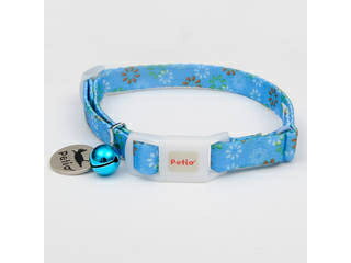 ※「メール便」での配送は 4個まで可能です。おしゃれで可愛い猫専用首輪。首輪が木の枝等にひっかかっても首を抜くことができるゴム付き安心仕様。迷子札、反射鈴付き。【材質】ポリエステル【適応サイズ（首囲）】首回り：170～280mm【原産国または製造地】中国【諸注意】猫専用
