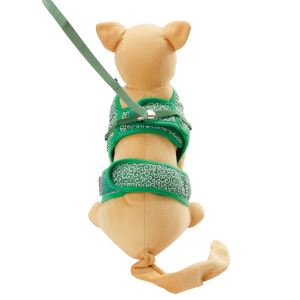 ◇Petio(ペティオ) 猫小町ソフトハーネスリード 唐草 S グリーン