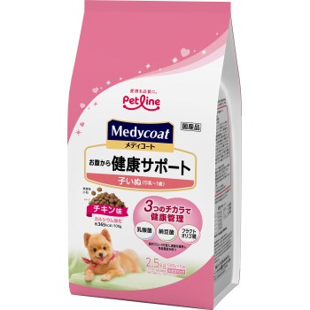 ◇ペットライン メディコート お腹から健康サポート 子いぬ(り乳～1歳) 2.5kg(500g×5)