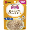 ●介護期専用経験者の声から生まれたドッグフード●飲み込む力が弱くなってきた愛犬に●のど通りが良い特殊なゼリーで包んだジェルタイプ●タウリン、オリゴ糖配合、DHA含有●国産品【原材料】まぐろ、鶏ささみ、大豆油、ぶどう糖、かつお節、クリーム(原材料の一部に乳成分を含む)、フィッシュコラーゲン、魚油：DHA源、オリゴ糖、野菜粉末、ビタミン類(A、D3、E、K3、B1、B2、パントテン酸、ナイアシン、B6、葉酸、ビオチン、B12、コリン)、ミネラル類(カルシウム、リン、ナトリウム、カリウム、塩素、鉄、銅、マンガン、亜鉛、ヨウ素)、タウリン、増粘多糖類【栄養成分】粗たんぱく質・・・5.0％以上粗脂肪・・・4.0％以上粗繊維・・・0.5％以下粗灰分・・・4.0％以下水分・・・85.0％以下