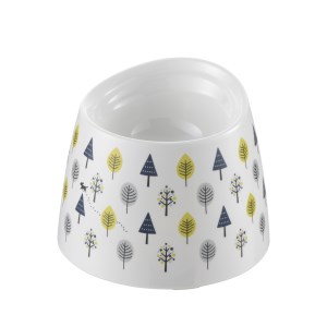 ◇リッチェル ワンちゃんの高さがある食器 S 北欧