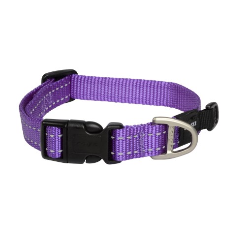 Rakuten - [メール便1個まで]★ rogz 犬用 UTILITY ノーマル首輪 M HB11-E M パープル