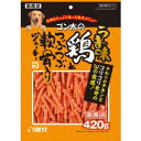 お肉をたっぷり使ったチキンジャーキーのおいしさと軟骨のコリコリした食感がダブルで味わうことができる嗜好性の高いスナックです。お腹の健康維持をサポートする乳酸菌配合。原材料/材質穀類、肉類[チキン、軟骨（コラーゲン含む）等]、食物繊維、乳酸菌、増粘安定剤（グリセリン）、香料、保存料（ソルビン酸カリウム）、着色料（赤40、黄4）成分たん白質・・・17.0％以上、脂質・・・0.9％以上、粗繊維・・・5.5％以下、灰分・・・5.0％以下、水分・・・25.0％以下原産国：日本