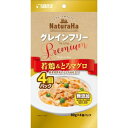 良質な若鶏正肉を丁寧に調理し、濃厚な甘味あふれるとろマグロとヘルシーな緑黄色野菜をトッピングしたグレインフリー（穀物不使用）の総合栄養食です。原材料/材質肉類（チキン等）、魚介類（まぐろ等[トロ部位含む]）、野菜類（エンドウマメ、かぼちゃ、にんじん等）、でん粉類、増粘安定剤（グアーガム）、ビタミン類（A、B1、B2、B6、B12、D、E、ビオチン、パントテン酸カルシウム、葉酸、ニコチンアミド）、ミネラル類（Fe、Zn、Cu、Mn、I、Se）成分たん白質・・・7.5％以上、脂質・・・0.3％以上、粗繊維・・・1.0％以下、灰分・・・1.6％以下、水分・・・88.0％以下原産国：タイ