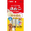 鶏肉をベースにとろっと濃厚に仕上げたピューレ状のほねっこにワンちゃんが大好きなチーズを配合しました。骨・関節・筋肉の健康維持に配慮したおいしくカルシウム補給ができる健康サポートスナックです。原材料/材質肉類（チキン等）、乳類（チーズ、ミルクカルシウム等）、でん粉類、油脂類、乳酸菌、グルコサミン、コンドロイチン、ミネラル類（リン酸カルシウム、炭酸カルシウム、焼成カルシウム）、増粘安定剤（グアーガム）、アミノ酸類（ロイシン、リジン、バリン、イソロイシン、スレオニン、フェニルアラニン、メチオニン、ヒスチジン、トリプトファン）成分たん白質・・・7.0％以上、脂質・・・1.0％以上、粗繊維・・・1.2％以下、灰分・・・2.5％以下、水分・・・89.0％以下原産国：タイ切迫期限商品のための、アウトレットです。アウトレット商品のため、返品・交換はお受けできません。ご了承いただける方のみご注文いただけますよう、お願い申し上げます。※賞味期限は90日以下となります。（当月期限のものも含まれます。)※当店では複数店舗で在庫を共有している為、ご注文のタイミングによっては「完売」となる場合がございますので予めご了承ください。