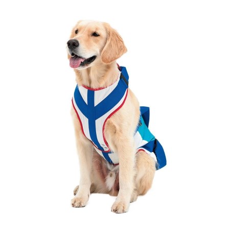 ◇トンボ 歩行補助ハーネスLaLaWalK大型犬用[スカイ] Lサイズ