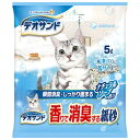 ◇ユニチャーム デオサンド 香りで消臭する紙砂 ナチュラルソープの香り 5L