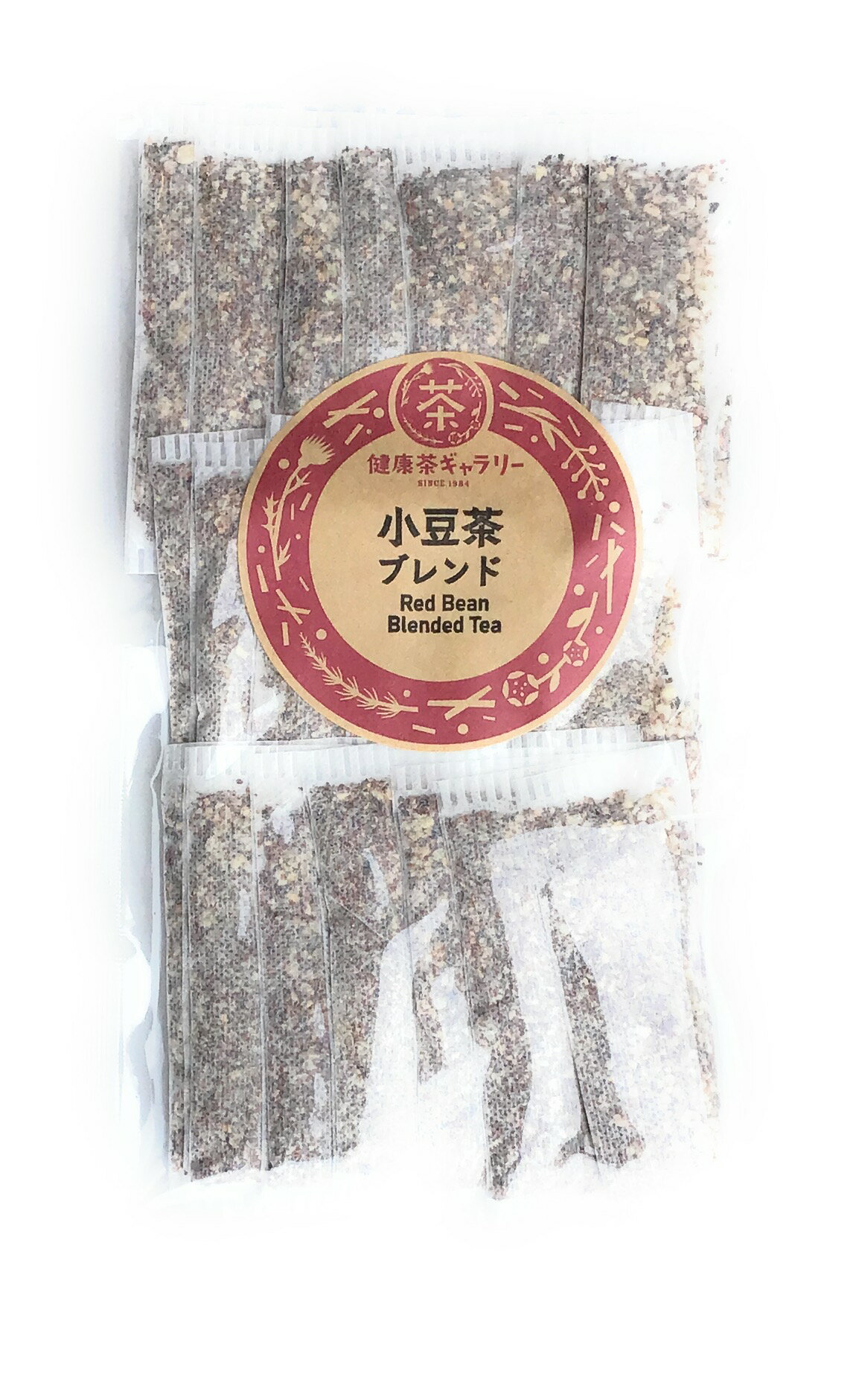 内 容 小豆茶ブレンド20袋(5g×20) 保存方法 直射日光、高温多湿を避けて保存。 原材料 小豆(国産)、黒豆(国産)、ルイボスの葉(南アフリカ産) 原産国 原材料欄に記載 賞味期限 1年以上 広告文責 健康茶ギャラリー 0172-35-8458 メーカー（製造） 健康茶ギャラリー 区分 日本製・健康茶小豆茶ブレンド Red Bean Blended Tea 小豆粉に黒豆粉とルイボスを加えたブレンド茶。 滋味あふれる風味とともに健やかな巡りを促します。 環境の変化、ストレスによって体調を崩しやすい方、 生活習慣の乱れによる滞りが気になる方、 バランスがみだれやすい女性、 妊産婦さんの健康をサポートし、 内側から輝くみずみずしい美しさを育みます。 ※ノンカフェイン ※大豆アレルギーの方は、お避けください。 ※本品製造工場では「大豆」を含む製品を製造しております。