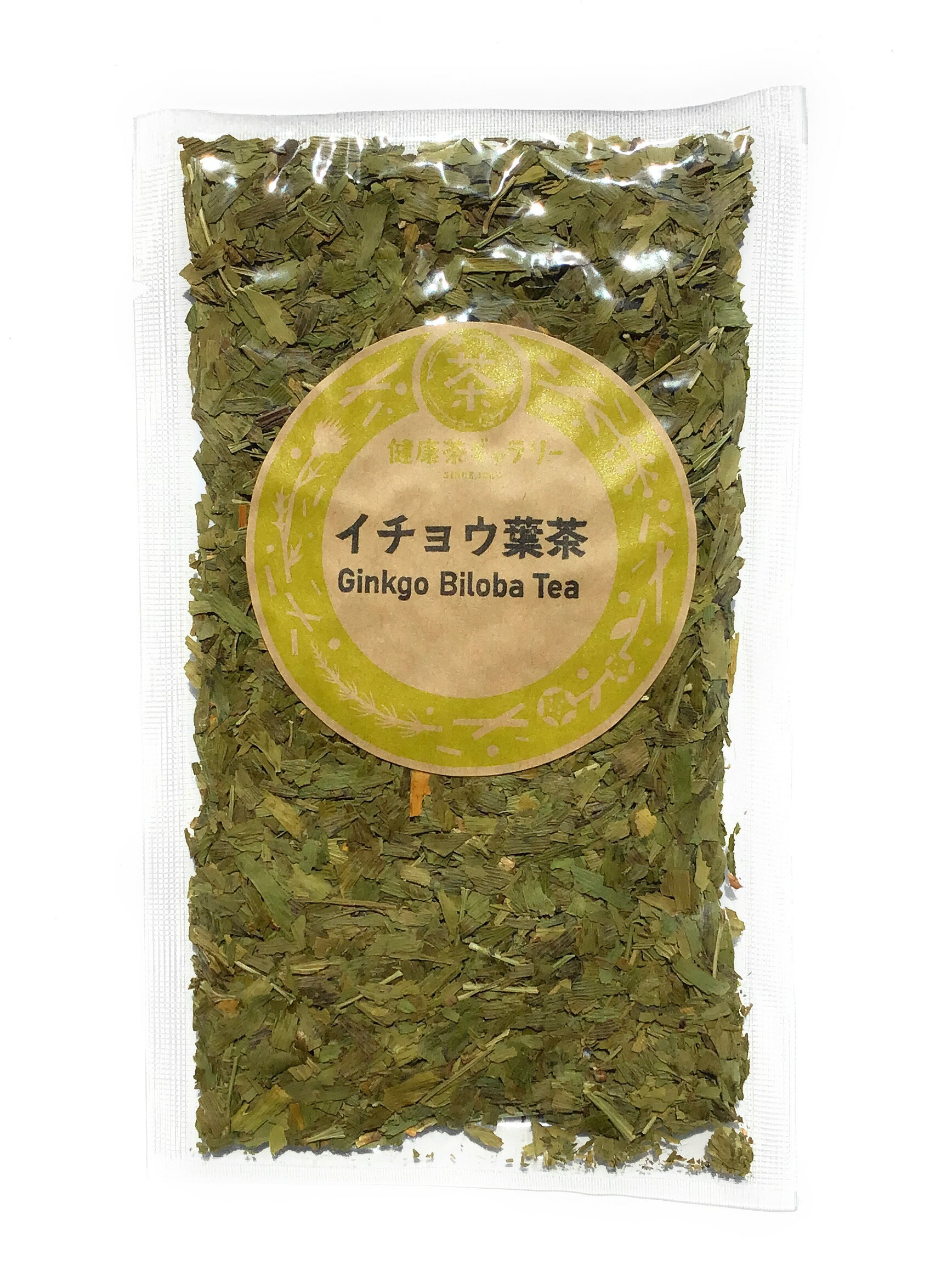 内 容 イチョウ葉茶 20g 保存方法 直射日光、高温多湿を避けて保存。 原材料 イチョウの葉 原産国 日本 賞味期限 1年以上 広告文責 健康茶ギャラリー 0172-35-8458 メーカー（製造） 健康茶ギャラリー 区分 日本製・健康茶イチョウ葉茶 Ginkgo Biloba tea ハッキリ明快な日々を望むご年配の方を中心に愛飲されています。 巡りを滞らせずに快活に年を重ねたい方、 隅々まで温めて、しなやかな心身を育みたい方におすすめです。 ※ノンカフェイン　 ※煮出しは避け、体質に合わない場合は、飲用を中止してください。 ※妊娠中、授乳中の方、お子様は飲用をお避けください。 ※煮出しは避け、体質に合わない場合は、飲用を中止してください。 ※抗凝固薬、血栓溶解薬、血糖降下剤、てんかんや不整脈などの発作を抑制する薬剤を服用中の方は、医師にご相談ください。 ※本品製造工場では「大豆」を含む製品を製造しております。