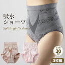 【母の日対象品★ポ10倍】ときめきラボ 約30cc対応!ソフトフィットガードルショーツ 3色3枚組《送料無料》《M L LL 3L》《レディース 女性用 失禁パ...