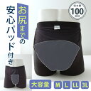 お尻まで安心ボクサーパンツ 尿漏れパンツ 男性用 大容量 100cc 失禁パンツ 送料無料 中失禁 たっぷり吸水 前開き 吸水パンツ 尿ジミ 染み 消臭 メンズ...