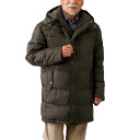 ダウンジャケット メンズ シニア 秋冬 タルテックス フード付きダウンハーフコート(全2色) アウター 紳士服 男性 ダウンコート 黒 茶色 ブラック ブラウン 防寒 暖かい あったか シニアファッション 50代 60代 70代 80代 父の日 お父さん ギフト プレゼント sai p19233