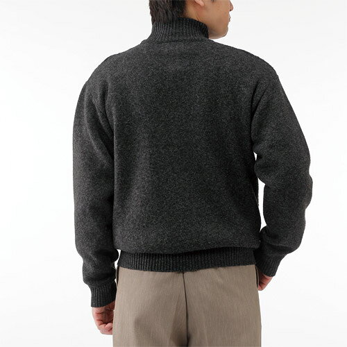 ニットジャケット ファスナー メンズ カルビア 裏フリース フルジップジャケット 全2色 紳士服 シニア 男性 グレー ワインレッド ジップアップ シンプル 暖かい あったかい ファッション 40代 50代 60代 70代 80代 父の日 お父さん おじいちゃん 秋冬　pos　uka　p24641 kenkoukaiteki-10015677 健康と快適生活 楽天市場店 サンプル画像2