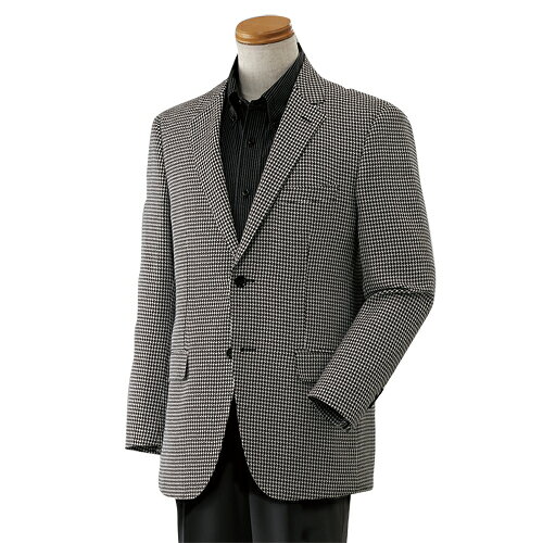 テーラードジャケット 千鳥格子柄 メンズ シニア 秋冬 ピエルッチ ジャケット 紳士服 上着 シンプル 千鳥柄 白黒 モノトーン 上品 おでかけ着 背広 シニアファッション 40代 50代 60代 70代 80代 父の日 お父さん ギフト プレゼント　sai　p20366　p23244　p24981　p26189 kenkoukaiteki-10014049 健康と快適生活 楽天市場店 サンプル画像3