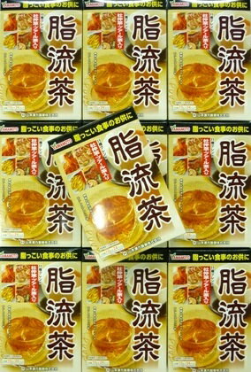 送料無料 ▲［まとめ販売］山本漢方　脂流茶　10g×24包入り×10個 ●翌日配達「あす楽」対象商品（休業日を除く）●