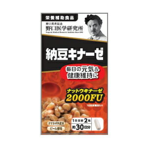 送料無料 野口医学研究所 納豆キナーゼ 60粒 ●翌日配達「あす楽」対象商品（休業日を除く）●