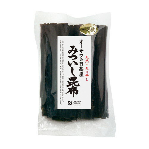 ■日高産みついし昆布■内容量：100g■原材料：昆布（北海道・日高産）■開封前賞味期間：製造日より常温で1年■北海道日高産天然昆布。1等。天日乾燥。肉質柔らかく、早く煮える。ダシも美味■みついし昆布は万能型と言われ、美味しい昆布■ダシが摂れる他、食べても美味しい■昆布・肉質柔らかく、煮上がりが早いので煮物にも便利※2013年7月より順次、ラベルデザイン変更。写真と実物が異なることがございます。予めご了承下さい ＞お届けについてや、日数の目安はこちら