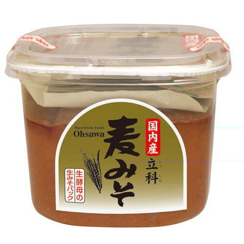 【お買上特典】国内産立科麦みそ 750g【オーサワ】