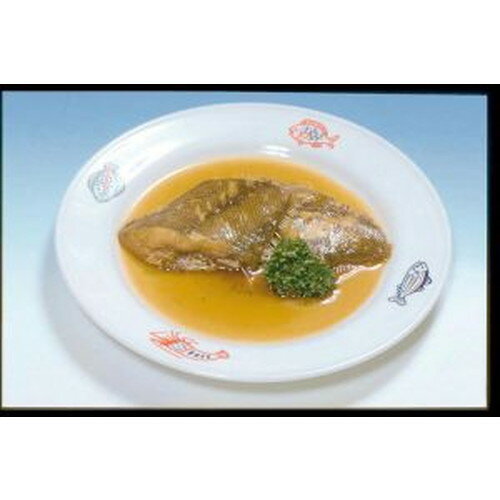 ■商品名：カレイ煮付け■原材料：カレイ、発酵調味料、しょうゆ、砂糖、かつおだし、でん粉、醸造酢、香辛料、（原材料の一部に小麦、乳を含む）■賞味期限：製造日より1年■商品説明：アラスカの海でとれた魚を使い、特製のたれで煮付けました。夕食のおかずにご利用いただけます。■お召し上がり方：凍ったまま内袋ごと熱湯に入れ約5分間加熱して下さい。