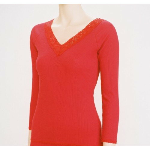 【メーカー直送】【赤色シリーズ】8分丈 インナー（2L-3L）※キャンセル不可