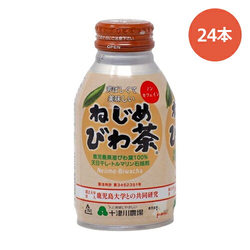 ねじめびわ茶ボトル缶(290ml×24本)※送料無料(一部地域を除く)※同梱・キャンセル・ラッピング不可