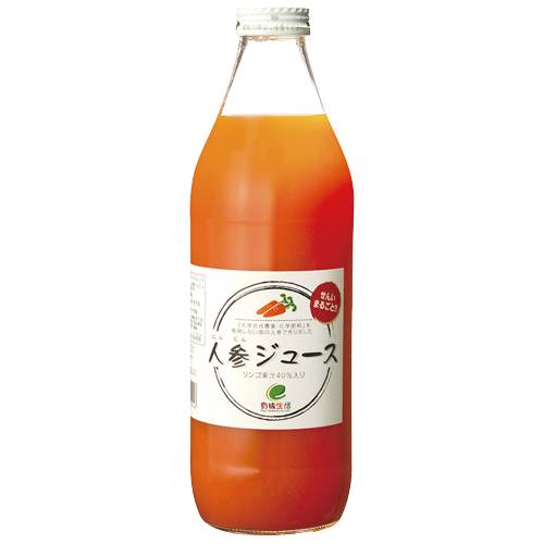 【お買上特典】有機生活の人参ジュース（りんご果汁入り）1000ml【イー・有機生活】