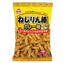 ■商品名：ねじりん棒・カレー味■内容量：85g■原材料：小麦粉（国内産100％）、甘藷澱粉、植物油脂（パーム油・米油）、カレー粉、砂糖（てん菜糖）、酵母エキス、食塩、オニオンパウダー（たまねぎ・デキストリン）、膨張剤■賞味期限：製造日より開封前90日■国内産小麦粉を主原料とした生地を、ユニークな形にして植物油でカラッと揚げ、さっぱりとしたカレー味で仕上げました。■小麦粉は100％国内産を使用しています。■揚げ油は、パーム油と米油を使用しています。■軽い口当たりはどなたにも喜ばれる商品です。■おやつやおつまみにどうぞ。■製品中、まれに黒い粒が入っていることがありますが、これは揚げたときのコゲが付着したもので、品質には問題ございません。 ＞お届けについてや、日数の目安はこちら