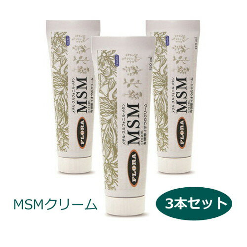 MSMクリーム（メチルスルフォニルメタン）120ml ×3本セット ※送料無料（一部地域を除く）