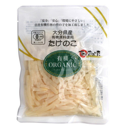 大分県産 有機たけのこ細切り 80g 【クローバー食品】