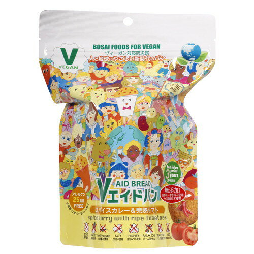 Vエイド保存パン スパイスカレー&完熟トマト 1個 【東京ファインフーズ】 Vエイド保存パン スパイスカレー&完熟トマト 1個 【東京ファインフーズ】