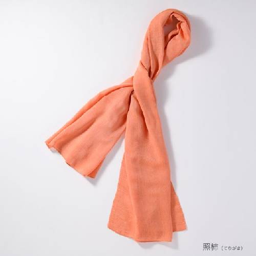 【竹布特典】和布（なごみぬの） 照柿／てりがき 約44cm×130cm 【ナファ生活研究所】