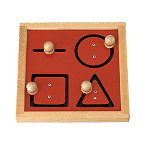 幾何学的指先運動練習盤（SM-112）【TAGTOYS（タグトイ）】【モンテッソーリ】 ※キャンセル不可