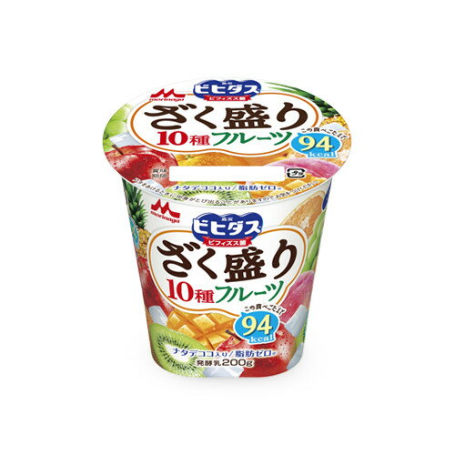 森永乳業 ビヒダスヨーグルト ざく盛りフルーツ 200g 6個