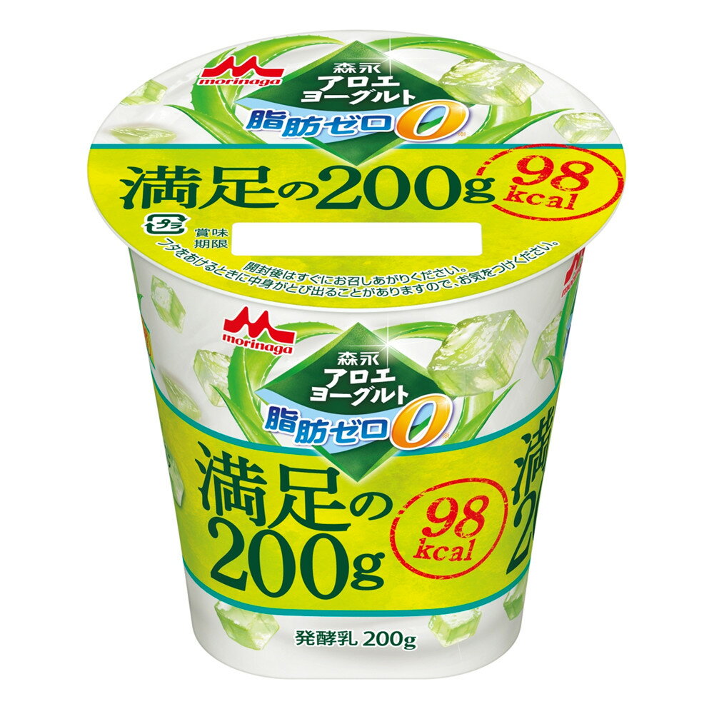 森永乳業 アロエヨーグルト脂肪ゼロ満足の200g 6個×2ケース