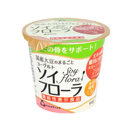 ホリ乳業 国産大豆100％使用ヨーグルト Soy Flora（ソイフローラ）90g 10個 食物繊維 大豆オリゴ糖 国産大豆 機能性表示食品 大豆イソフラボン