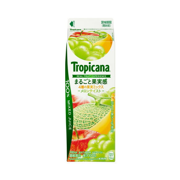キリン トロピカーナ 100%まるごと果実感 メロンテイスト 900ml 6本のサムネイル